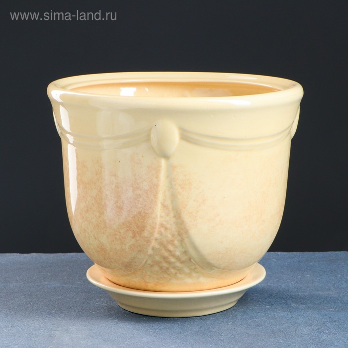 Кашпо "Аква" бежевое 4 л
Кашпо "Аква" бежевое 4 л