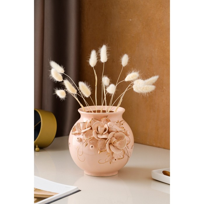 Ваза керамическая "Шар", настольная, бежевая, лепка, 17 см, авторская работа
Ваза керамическая "Шар", настольная, бежевая, лепка, 17 см, авторская работа