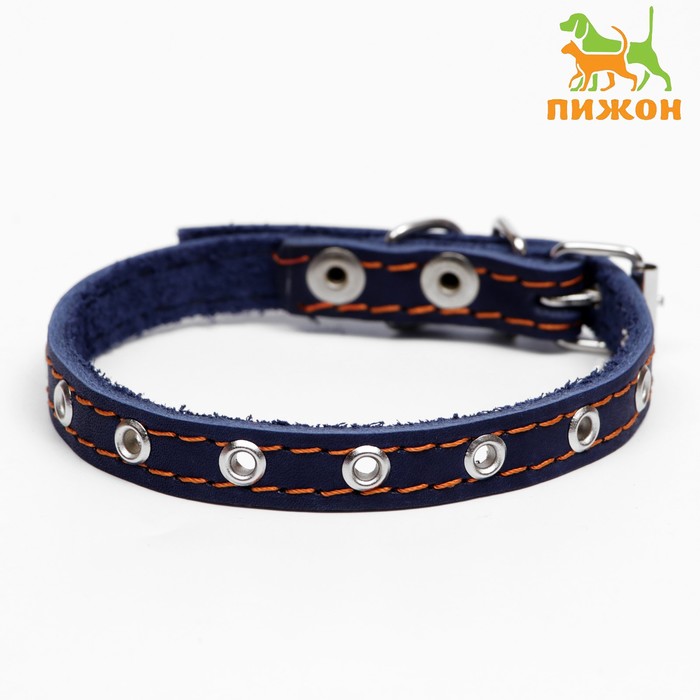 Ошейник кожаный однослойный, безразмерный, 37 х 1.5 см, ОШ 21-32 см, синий
Ошейник кожаный однослойный, безразмерный, 37 х 1.5 см, ОШ 21-32 см, синий