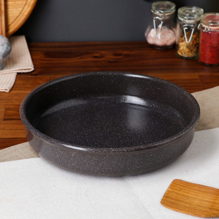 Блинница "Гранит", чёрная, красная глина, 26.5 см, 1.5 л
Блинница "Гранит", чёрная, красная глина, 26.5 см, 1.5 л