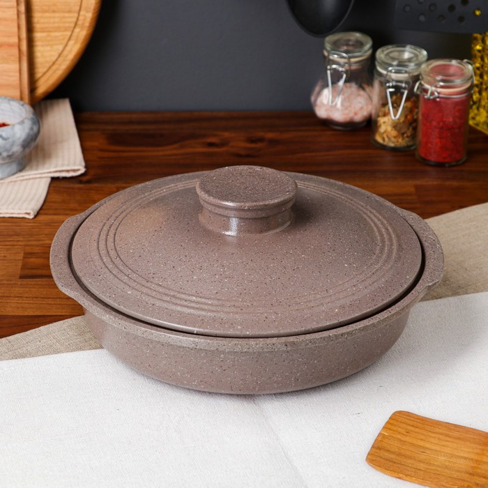 Сковорода с ручками "Гранит", серая, красная глина, 1.8 л, 28 см
Сковорода с ручками "Гранит", серая, красная глина, 1.8 л, 28 см