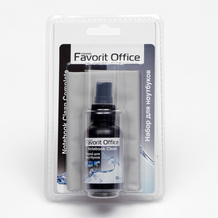 Набор Favorit Office Notebook Clean, для ухода за ноутбуками, спрей, 50 мл + микрофибра
Набор Favorit Office Notebook Clean, для ухода за ноутбуками, спрей, 50 мл + микрофибра