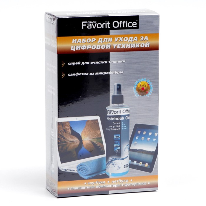 Набор Favorit Office, для ухода за цифровой техникой, спрей, 250 мл + микрофибра
Набор Favorit Office, для ухода за цифровой техникой, спрей, 250 мл + микрофибра