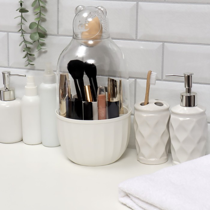 Органайзер для хранения косметических принадлежностей, 16 секций, d 15 × 31 см, цвет белый
Органайзер для хранения косметических принадлежностей, 16 секций, d 15 × 31 см, цвет белый