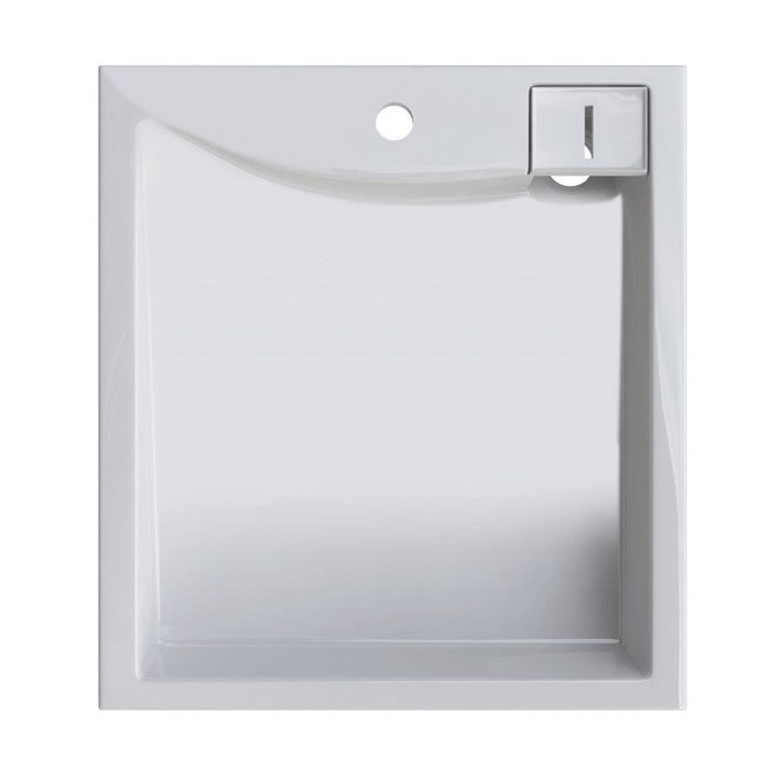 фото Раковина над стиральной машиной altasan lux 500х550x90 мм, с кронштейнами и сливной системой 75742