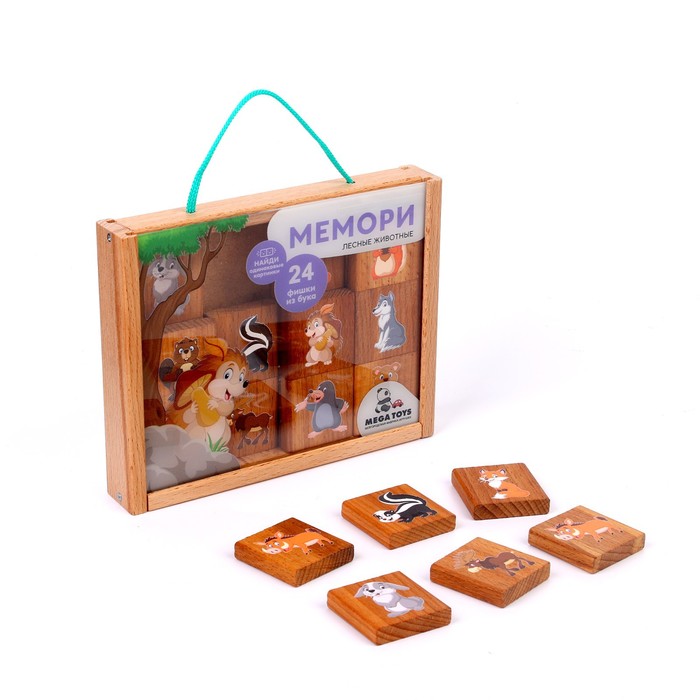 Игра настольная «Мемори» Лесные животные, 24 шт.
Игра настольная «Мемори» Лесные животные, 24 шт.