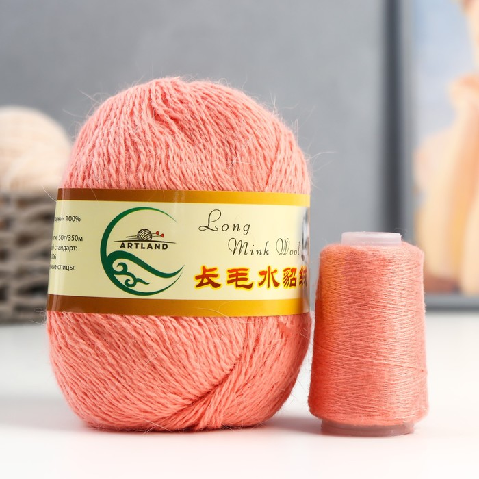 Пряжа Норка длинноворсовая 100% пух норки 50 г/350 м+нитки (05 персик)
Пряжа Норка длинноворсовая 100% пух норки 50 г/350 м+нитки (05 персик)