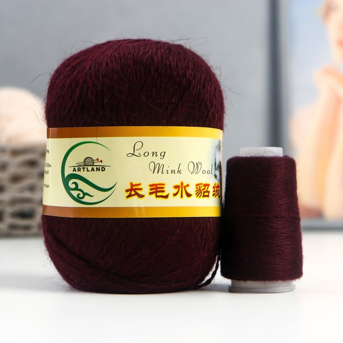 Пряжа Норка длинноворсовая 100% пух норки 50 г/350 м+нитки (29 баклажан)
Пряжа Норка длинноворсовая 100% пух норки 50 г/350 м+нитки (29 баклажан)