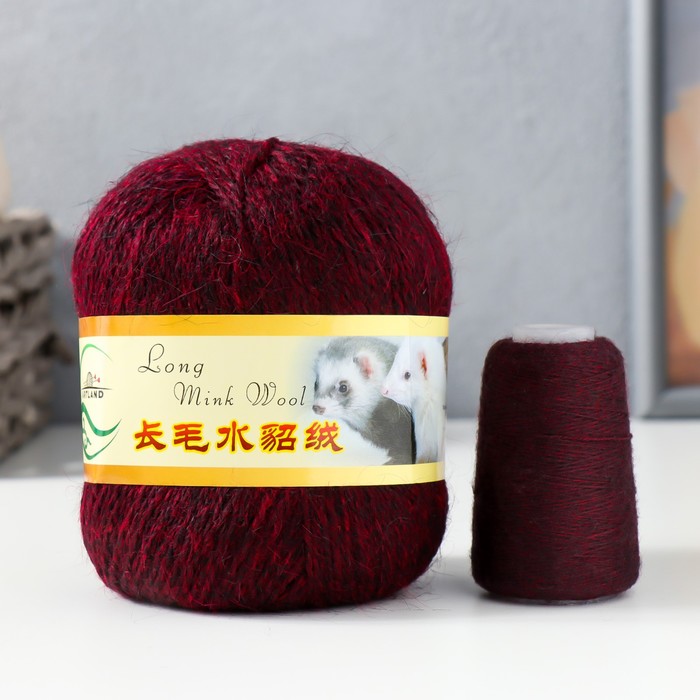 Пряжа Норка длинноворсовая 100% пух норки 50 г/350 м+нитки (30 бордо)
Пряжа Норка длинноворсовая 100% пух норки 50 г/350 м+нитки (30 бордо)