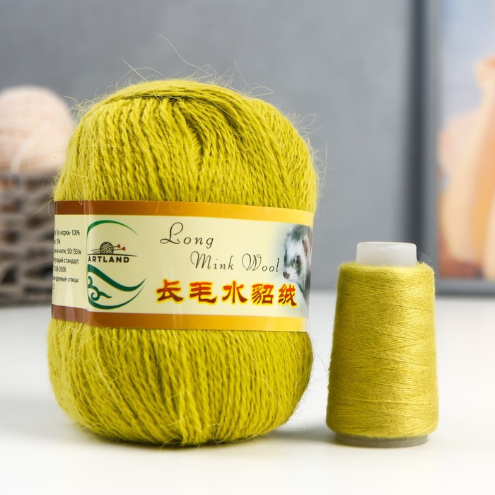 Пряжа Норка длинноворсовая 100% пух норки 50 г/350 м+нитки (39 липа)
Пряжа Норка длинноворсовая 100% пух норки 50 г/350 м+нитки (39 липа)