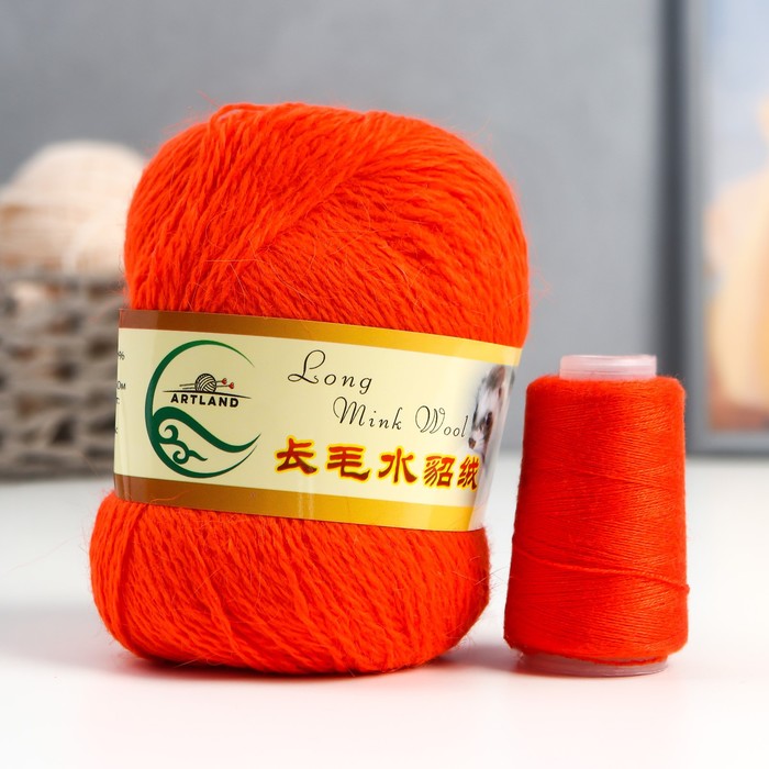 Пряжа Норка длинноворсовая 100% пух норки 50 г/350 м+нитки (42 оранжевый )
Пряжа Норка длинноворсовая 100% пух норки 50 г/350 м+нитки (42 оранжевый )