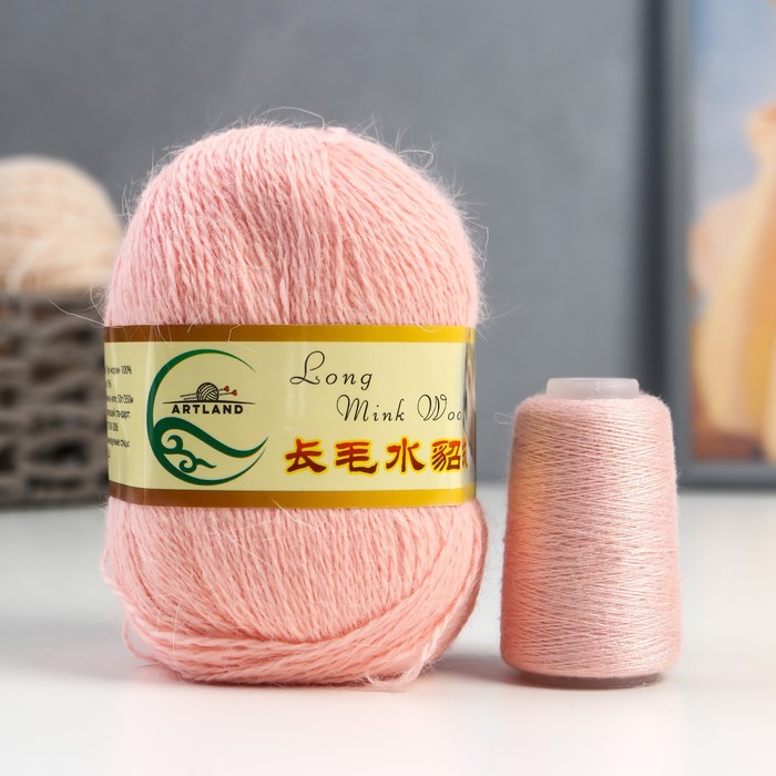 Пряжа Норка длинноворсовая 100% пух норки 50 г/350 м+нитки (63 св. розовый)
Пряжа Норка длинноворсовая 100% пух норки 50 г/350 м+нитки (63 св. розовый)