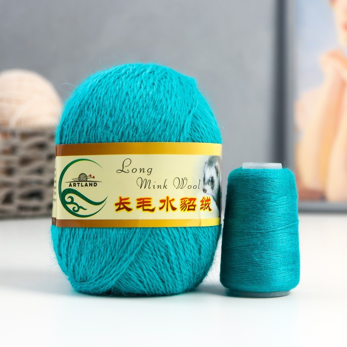 Пряжа Норка длинноворсовая 100% пух норки 50 г/350 м+нитки (60 бирюза)
Пряжа Норка длинноворсовая 100% пух норки 50 г/350 м+нитки (60 бирюза)