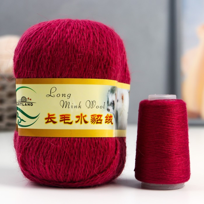 Пряжа Норка длинноворсовая 100% пух норки 50 г/350 м+нитки (49 брусника)
Пряжа Норка длинноворсовая 100% пух норки 50 г/350 м+нитки (49 брусника)