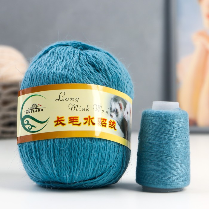 Пряжа Норка длинноворсовая 100% пух норки 50 г/350 м+нитки (50 св. бирюза)
Пряжа Норка длинноворсовая 100% пух норки 50 г/350 м+нитки (50 св. бирюза)