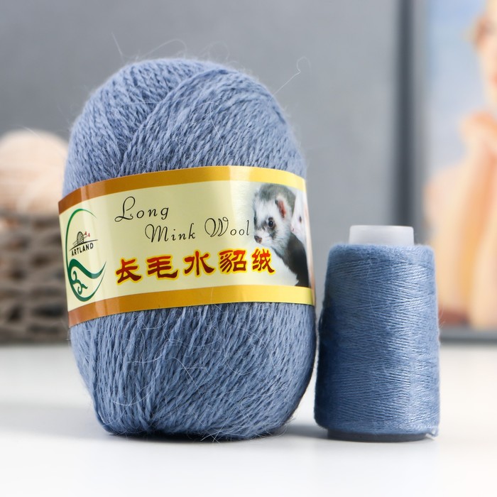 Пряжа Норка длинноворсовая 100% пух норки 50 г/350 м+нитки (75 тёмно-голубой)
Пряжа Норка длинноворсовая 100% пух норки 50 г/350 м+нитки (75 тёмно-голубой)