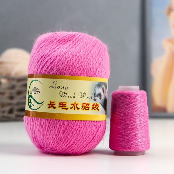 Пряжа Норка длинноворсовая 100% пух норки 50 г/350 м+нитки (34 яр. розовый)
Пряжа Норка длинноворсовая 100% пух норки 50 г/350 м+нитки (34 яр. розовый)