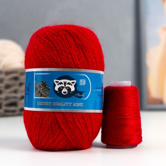 Пряжа "Mink wool" 90% пух норки,10% полиамид 350м/50гр + нитки (817 - вишня) 
Пряжа "Mink wool" 90% пух норки,10% полиамид 350м/50гр + нитки (817 - вишня)