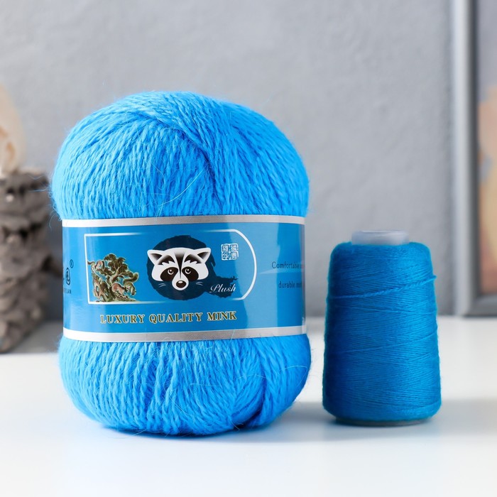 Пряжа "Mink wool" 90% пух норки,10% полиамид 350м/50гр + нитки (829 - василек)
Пряжа "Mink wool" 90% пух норки,10% полиамид 350м/50гр + нитки (829 - василек)