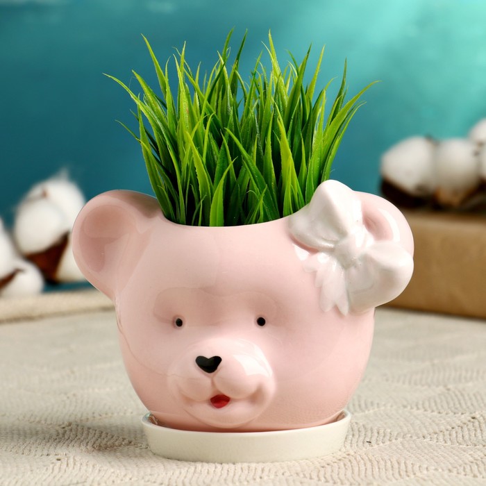 Горшок "Медвежонок с бантиком" 13*9*10см розовое
Горшок "Медвежонок с бантиком" 13*9*10см розовое