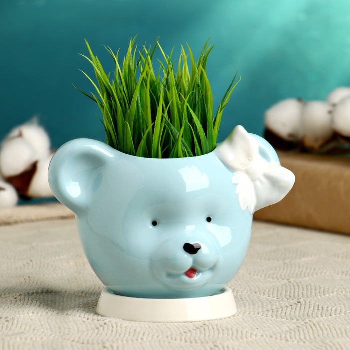 Горшок "Медвежонок с бантиком" 13*9*10см голубое
Горшок "Медвежонок с бантиком" 13*9*10см голубое