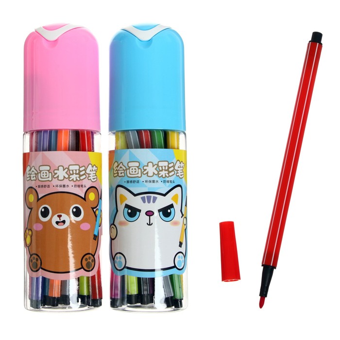 Фломастеры 18 цветов, в тубусе, вентилируемый колпачок
Фломастеры 18 цветов, в тубусе, вентилируемый колпачок