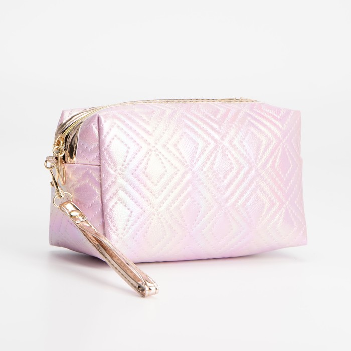 Косметичка на молнии, цвет розовый
Косметичка на молнии, цвет розовый