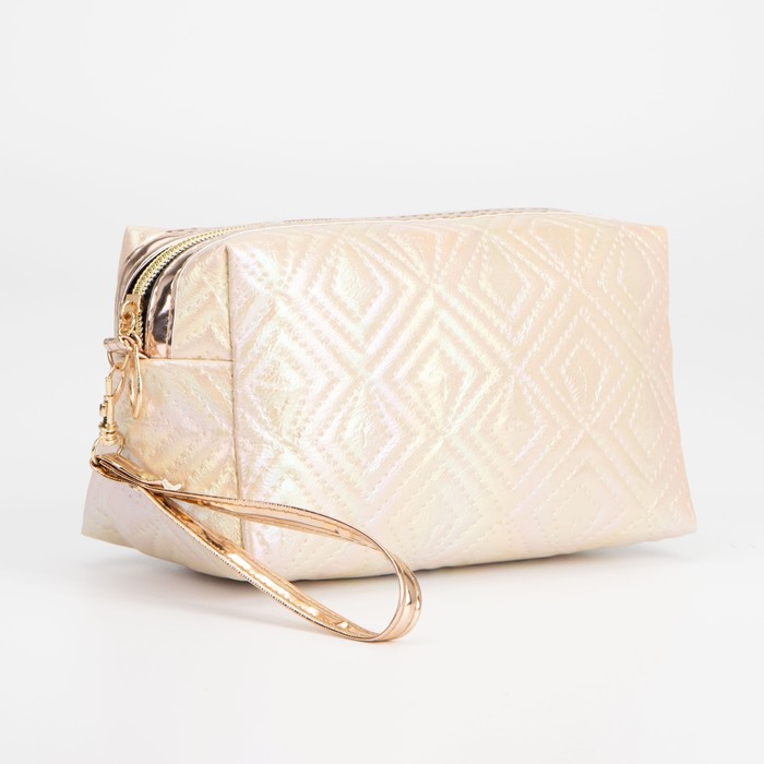 Косметичка на молнии, цвет бежевый
Косметичка на молнии, цвет бежевый