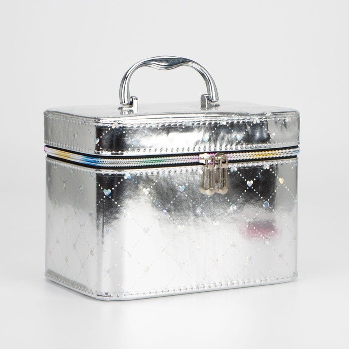 Набор косметичек на молнии, 3 в 1, цвет серебряный
Набор косметичек на молнии, 3 в 1, цвет серебряный