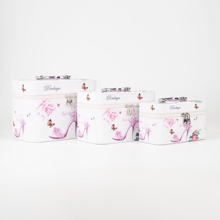 Набор косметичек на молнии, 3 в 1, цвет белый
Набор косметичек на молнии, 3 в 1, цвет белый