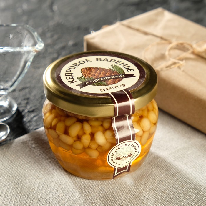 Варенье кедровое с орешками, 145г
Варенье кедровое с орешками, 145г