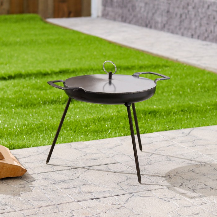 Сковорода садж дисковая, с крышкой, 30 см
Сковорода садж дисковая, с крышкой, 30 см