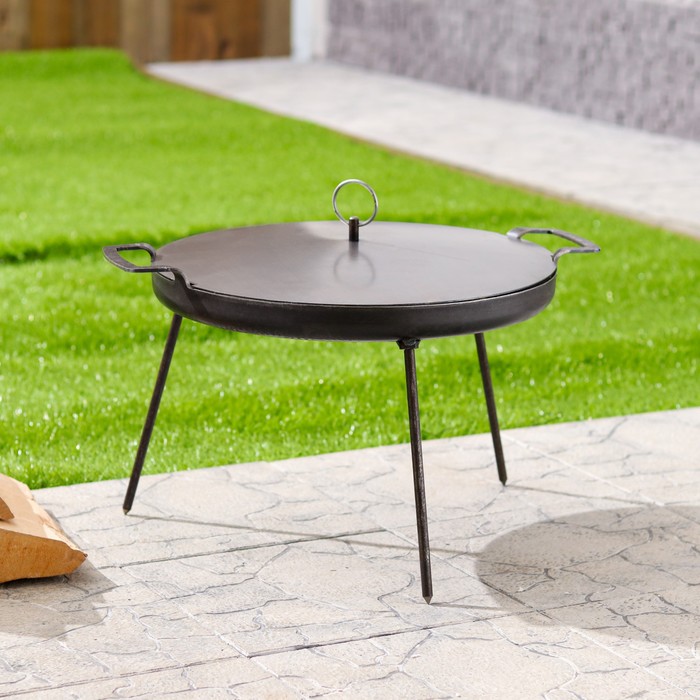 Сковорода садж дисковая, с крышкой, 41 см
Сковорода садж дисковая, с крышкой, 41 см