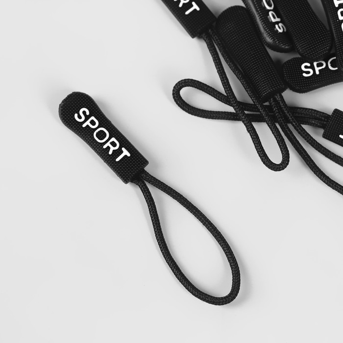 Пуллер для молнии «Sport», 2,5 см, 6 × 0,8 см, 10 шт, цвет чёрный
Пуллер для молнии «Sport», 2,5 см, 6 × 0,8 см, 10 шт, цвет чёрный