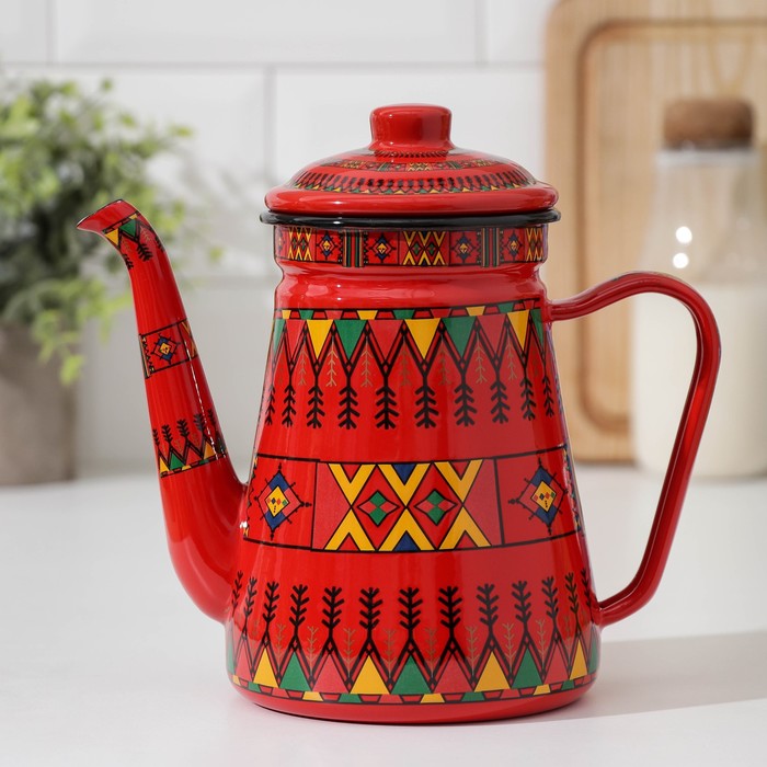 Кофейник эмалированный «Скандинавия», 1,2 л, 20×12×20,5 см, цвет красный
Кофейник эмалированный «Скандинавия», 1,2 л, 20×12×20,5 см, цвет красный