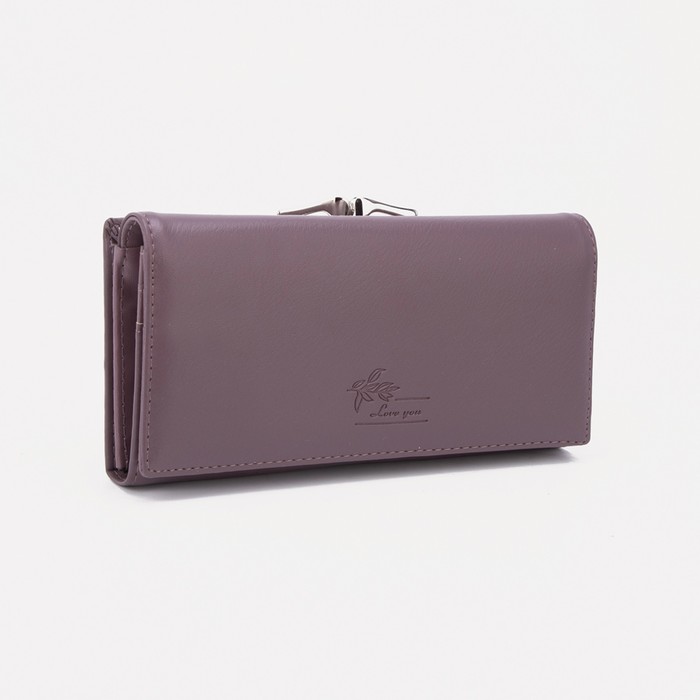 Кошелёк, 5 отделов, на магнитах, цвет фиолетовый
Кошелёк, 5 отделов, на магнитах, цвет фиолетовый