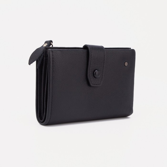 Кошелёк на кнопке, цвет чёрный
Кошелёк на кнопке, цвет чёрный