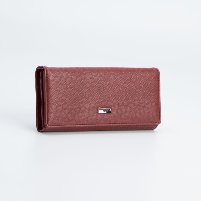 Кошелёк, 3 отдела, на кнопке, цвет бордовый
Кошелёк, 3 отдела, на кнопке, цвет бордовый