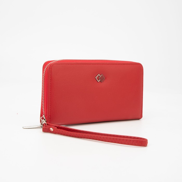 Кошелёк на молнии, с ручкой, цвет красный
Кошелёк на молнии, с ручкой, цвет красный