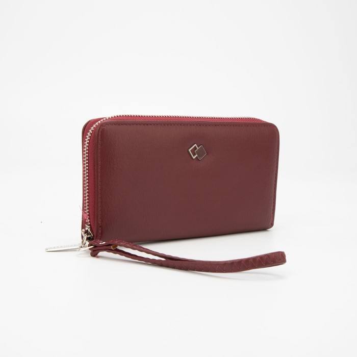 Кошелёк на молнии, с ручкой, цвет бордовый
Кошелёк на молнии, с ручкой, цвет бордовый