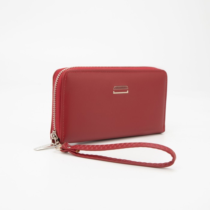 Кошелёк на молнии, с ручкой, цвет бордовый
Кошелёк на молнии, с ручкой, цвет бордовый