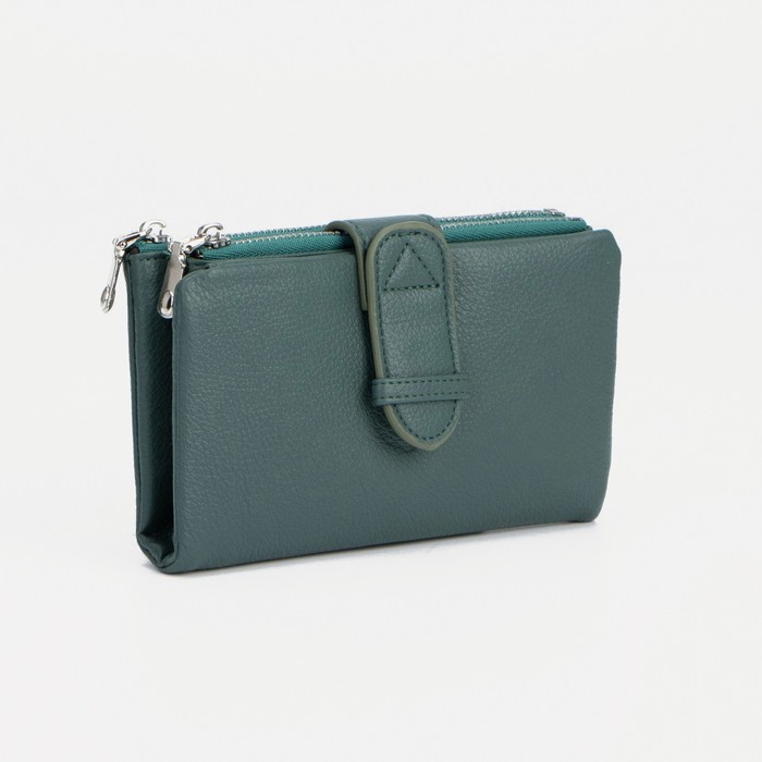 Кошелёк на магните, цвет зелёный
Кошелёк на магните, цвет зелёный