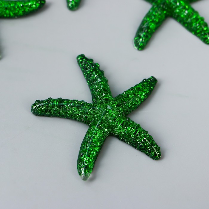 Декор для творчества пластик "Зелёная морская звезда" слюда 4х4 см 
Декор для творчества пластик "Зелёная морская звезда" слюда 4х4 см