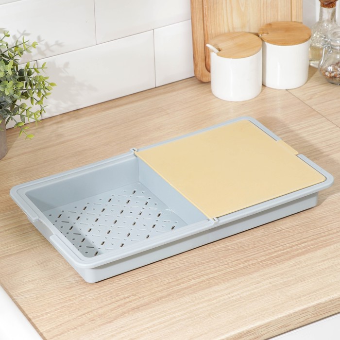 Доска разделочная с подставкой, 39×22,5×4,5 см, цвет МИКС
Доска разделочная с подставкой, 39×22,5×4,5 см, цвет МИКС