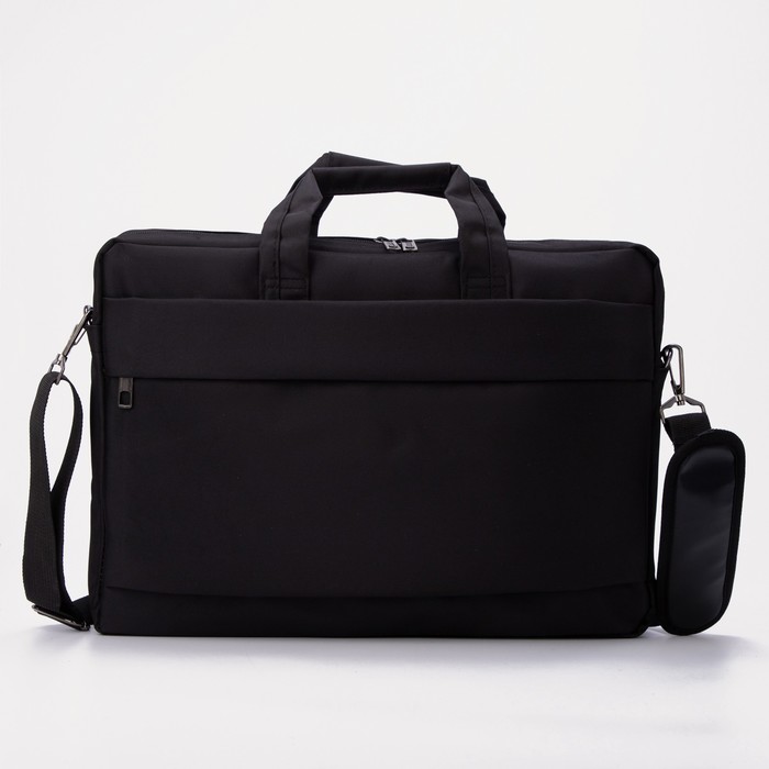 Сумка деловая на молнии, наружный карман, цвет чёрный
Сумка деловая на молнии, наружный карман, цвет чёрный