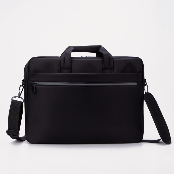 Сумка на молнии, 2 наружных кармана, цвет чёрный
Сумка на молнии, 2 наружных кармана, цвет чёрный