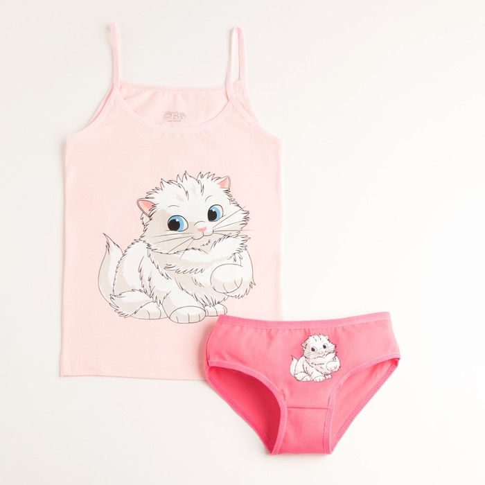 Комплект (майка/трусы) для девочки, цвет розовый, рост 110-116 см
Комплект (майка/трусы) для девочки, цвет розовый, рост 110-116 см