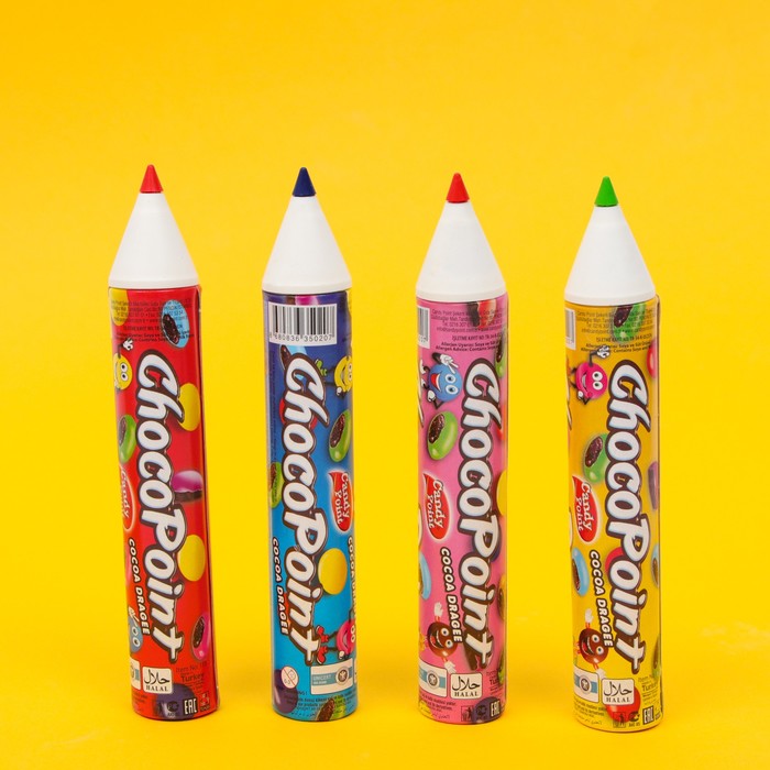 Шоколадное драже с сахарной глазурью Chocopoint карандаш, микс,12 г Фасовка 24 шт
Шоколадное драже с сахарной глазурью Chocopoint карандаш, микс,12 г Фасовка 24 шт