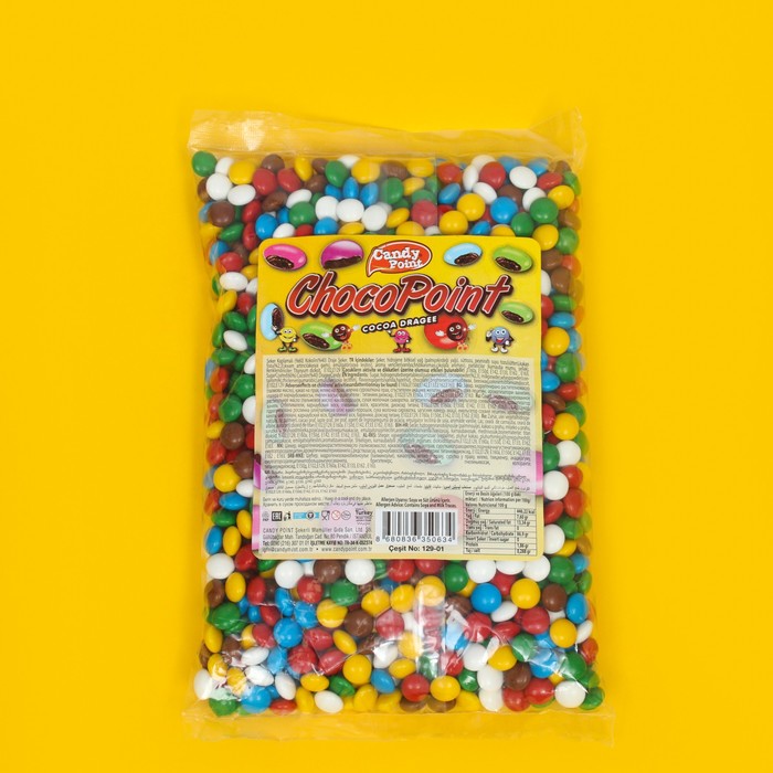 Шоколадное драже с сахарной глазурью, 1 кг
Шоколадное драже с сахарной глазурью, 1 кг