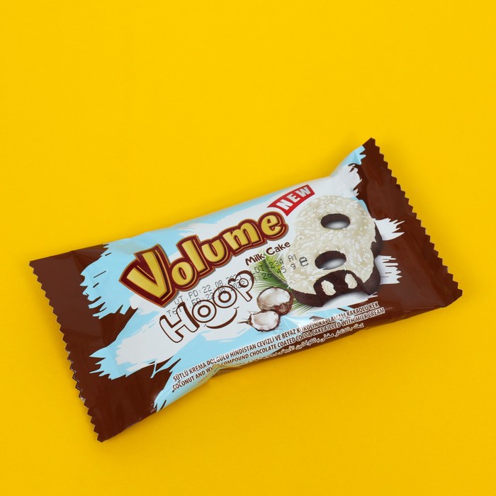 Кекс Volume Hoop с белым шоколадом , кокосом с начинкой из молочного крема 45г
Кекс Volume Hoop с белым шоколадом , кокосом с начинкой из молочного крема 45г